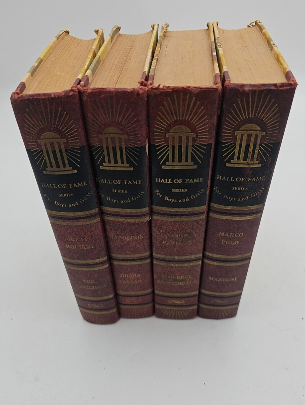 Includes Napoleon, Pasteur, Polo, & Houdini. Early 1950s Julian Messner editions